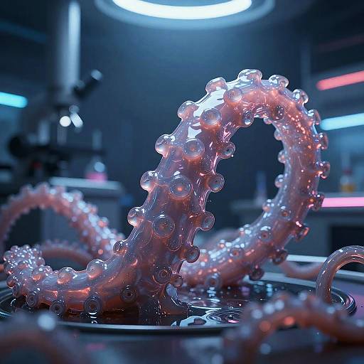 Futuristic Slime Tentacles Lab