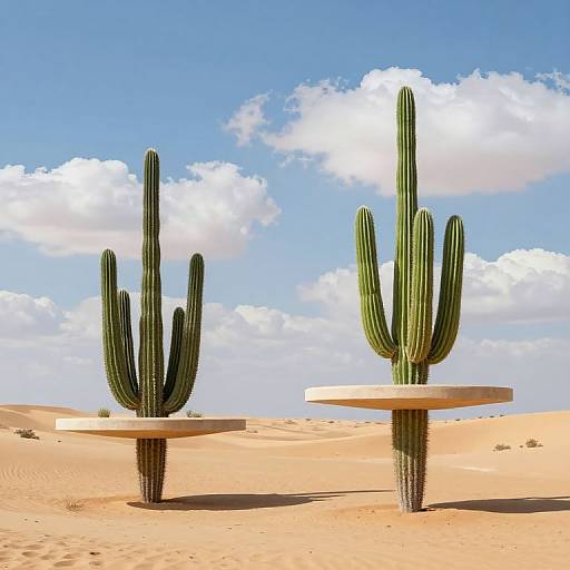 Surreal Floating Desert Landscapes