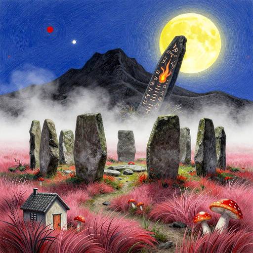 Surreal Charcoal Fantasy Moorland