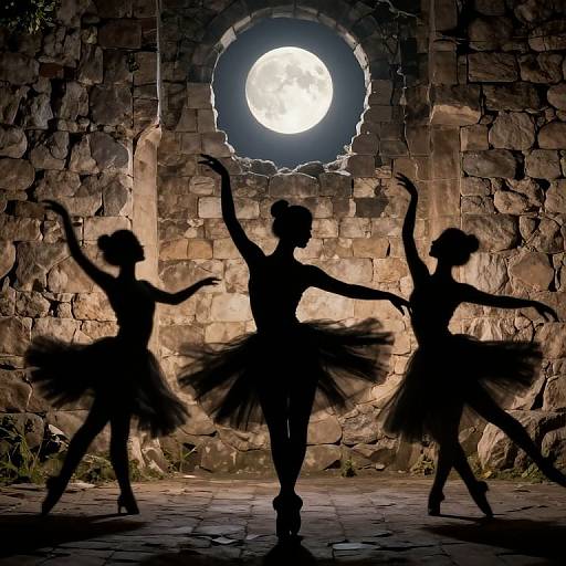 Sentient Shadows' Moonlit Ballet
