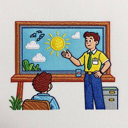 Meteorologist Illustration in Rudy Nappi Style