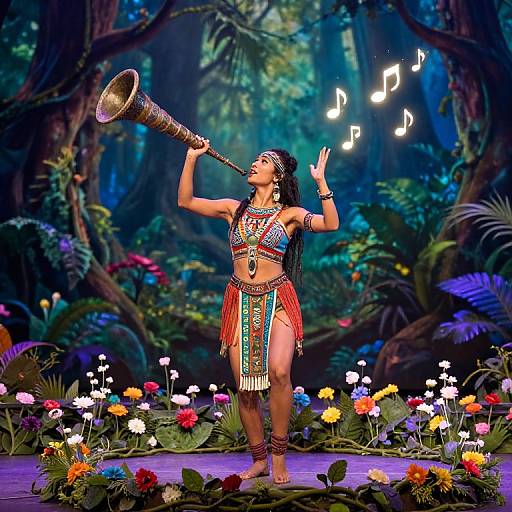 Satyr Bard Performing in Enchanted Forest