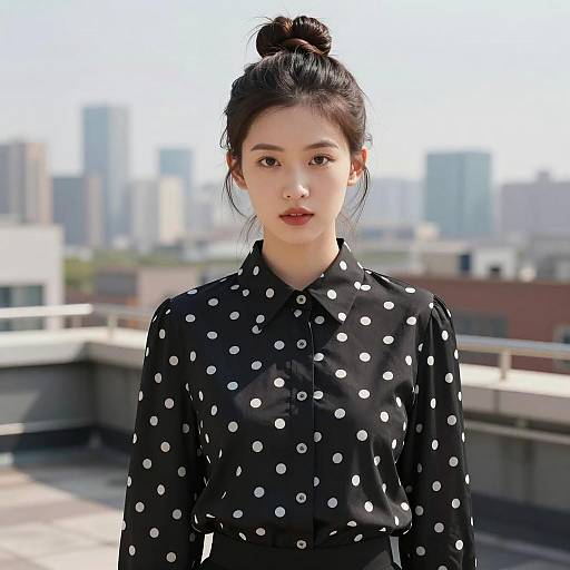 Urban Elegance: Vintage Fashion Portrait