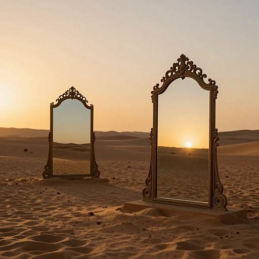 Desert Mirrors Reflecting Lost Souls