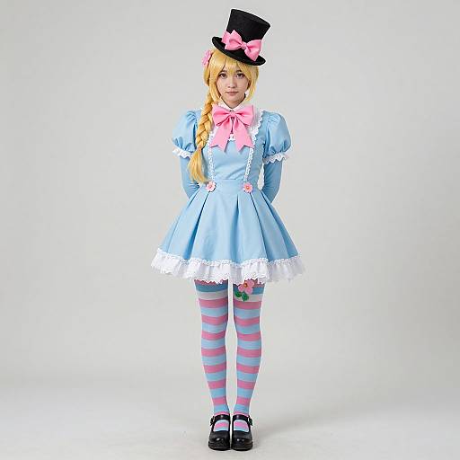 Alice Wonderland Cosplay Full Body