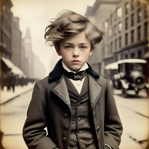 Victorian Boy in Adventurous Cabinet Card