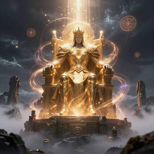 Godking on Misty Mountain Throne