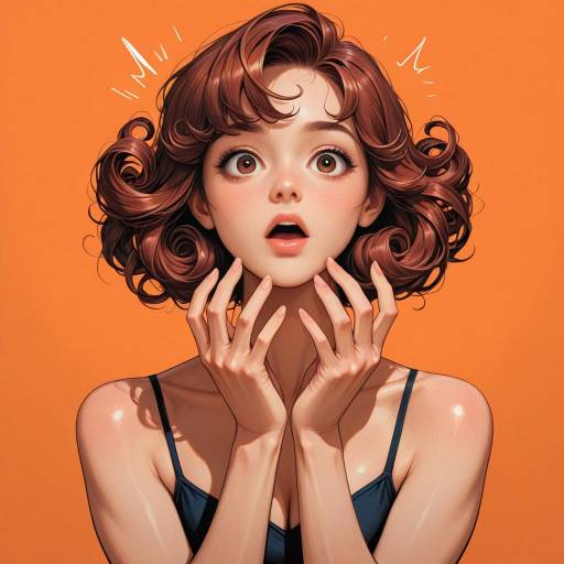 Surprised Boy with Curly Auburn Hair Surprised Boy with Curly Auburn Hair
