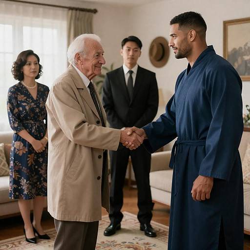 Social Gathering in a Cozy Living Room