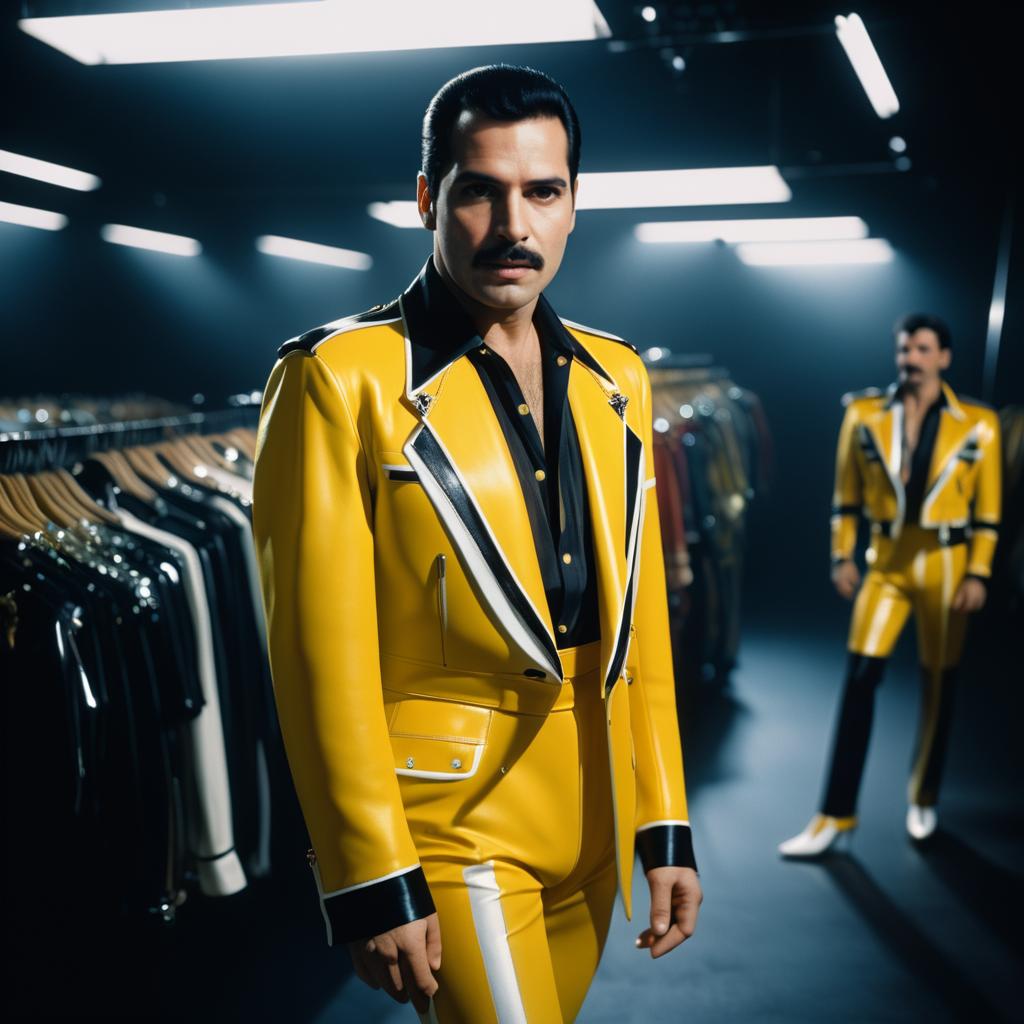 Freddie Mercury in Contemporary Cinematic Style