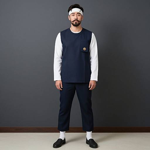 Realistic Homelander-Inspired Korean Outfit