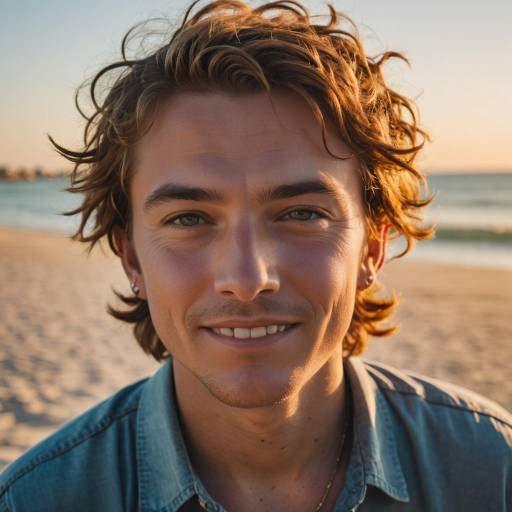 Vibrant Beach Portrait of Teenage Boy Vibrant Beach Portrait of Teenage Boy