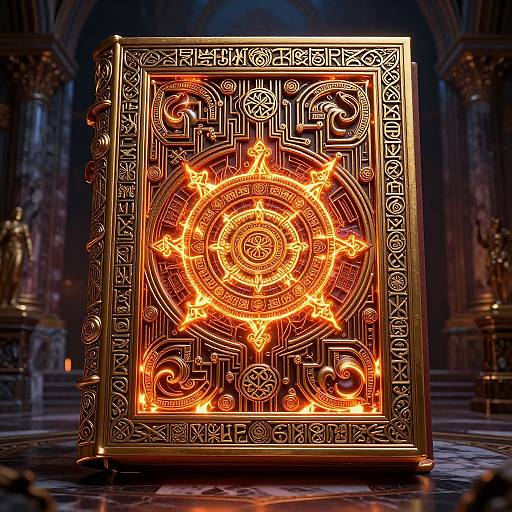 Ornate Celtic Magical Grimoire Cover