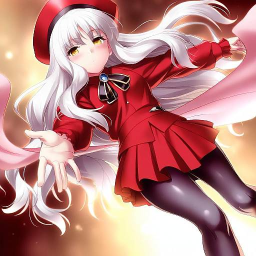 Illustration of Caren hortensia (amor caren), fate (series) in the style of Zen (kamuro)