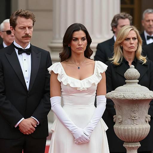 Elegant Gathering of Formal Attire