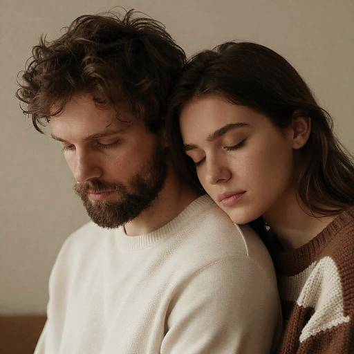 Intimate Embrace Under Soft Lighting