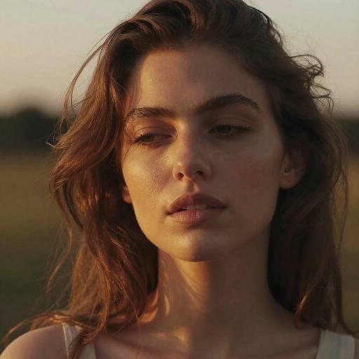 Golden Hour Portrait of Woman