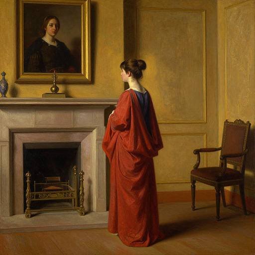 Luminous Oil Painting of The Annunciation