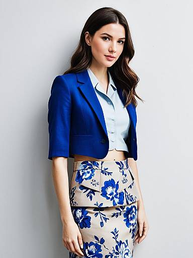 Chic Petite Woman in Tailored Fashion