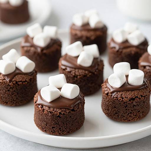 Fudgy Hot Chocolate Brownie Cups