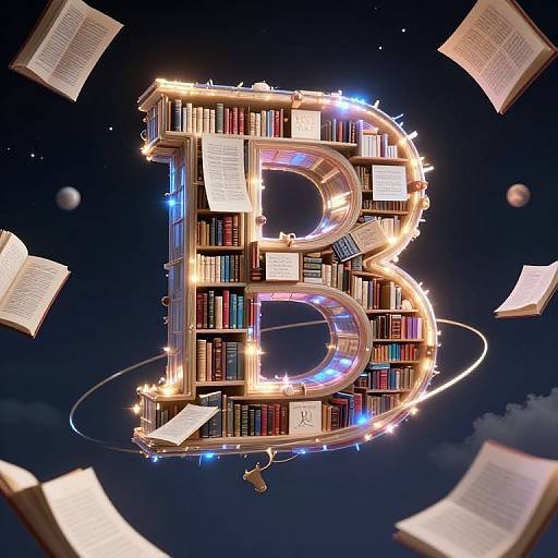 Photorealistic CGI of a glowing, illuminated letter 