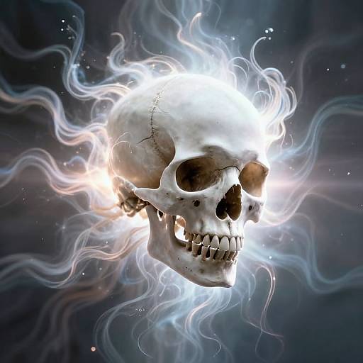 Ethereal Skull with Surreal Energy