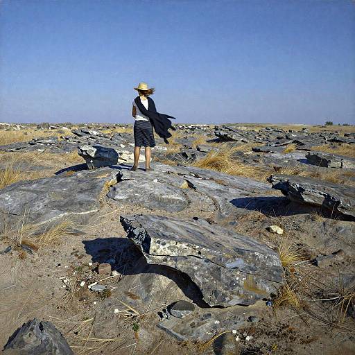 Impressionist Rocky Desert Heathland