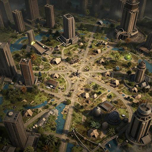 Post-Apocalyptic AI Generated Map