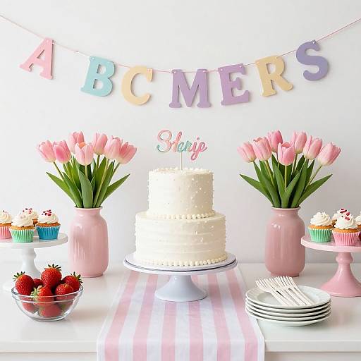 Photograph of a pastel-themed 