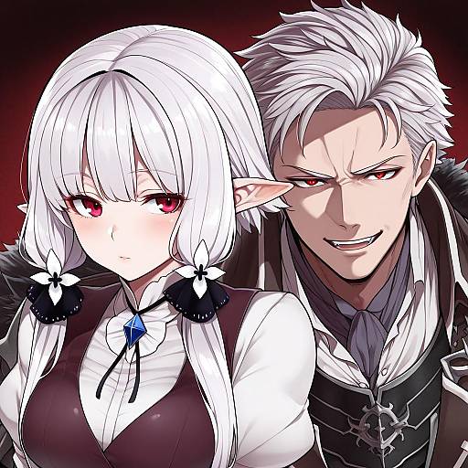 Illustration of Astarion, baldur's gate in the style of Mitsudoue