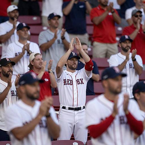 Cheering Red Sox Stadium Crowd