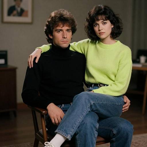 1980s Vintage Couple Scene Photography