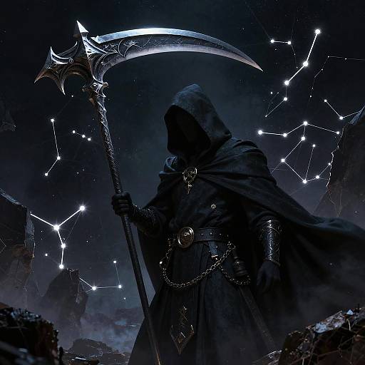 Cosmic Reaper with Starmetal Great Scythe