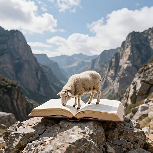 Sheep Grazing on Book Mountain