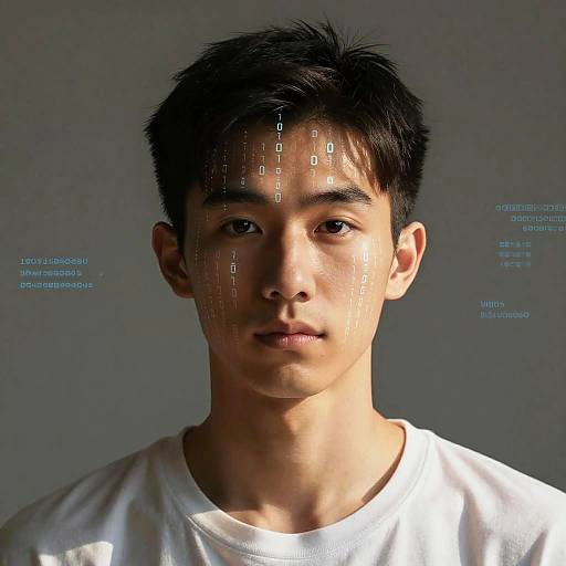 AI Synthesized Character with AR Overlays