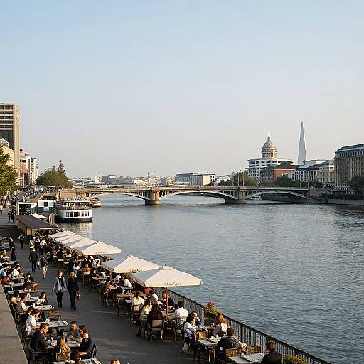 Serene Riverside in Cosmopolitan City