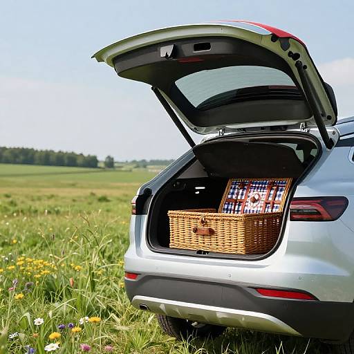 Summer Car Picnic Advertisement