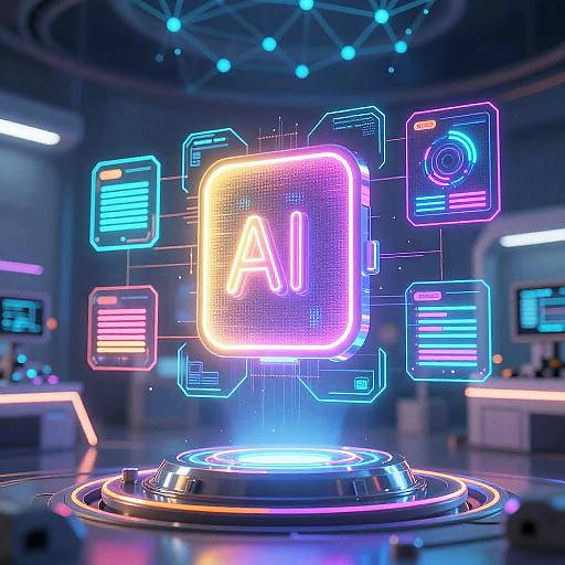 Futuristic AI Filter Interface