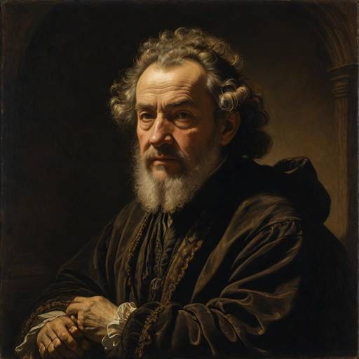 Baroque Philosopher in Rembrandt's Style