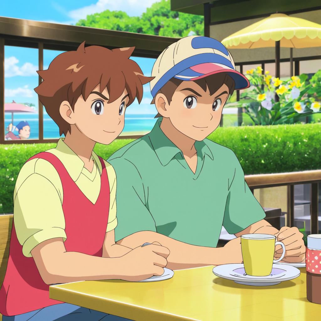 Gary Oak and Delia's Romantic Date