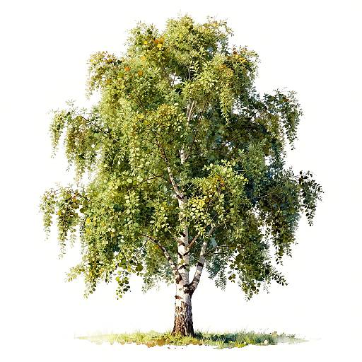 Ultra HD Silver Birch in Spring