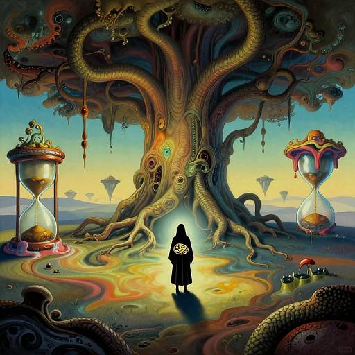 Surreal Worm's-Eye Dreamscape