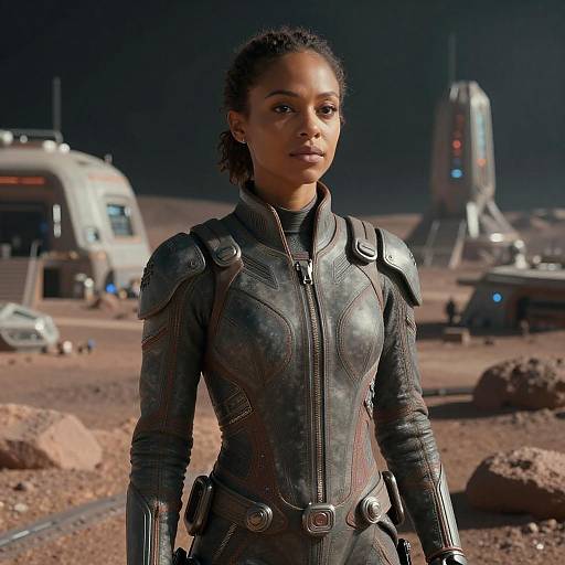 Cinematic Sci-Fi Portrait in Ceres Colony