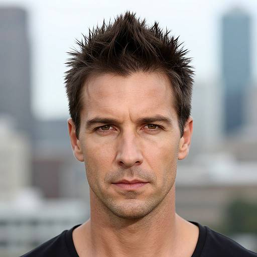 Realistic Portrait of Fit European Man