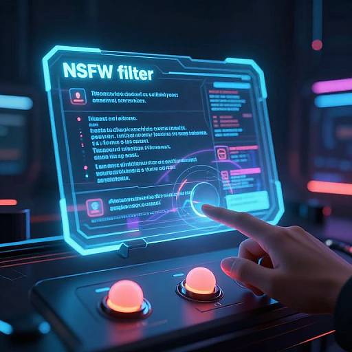 Cyberpunk AI Control Panel Concept