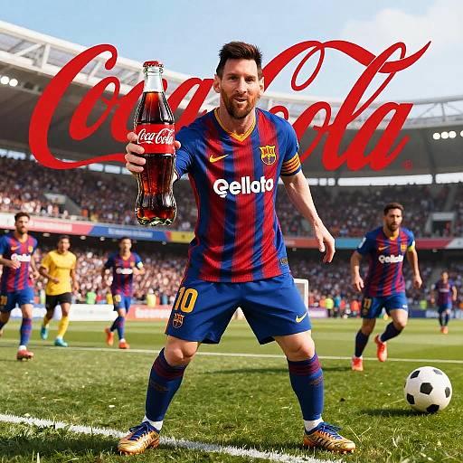 Messi Coca Cola Soccer Promo Poster