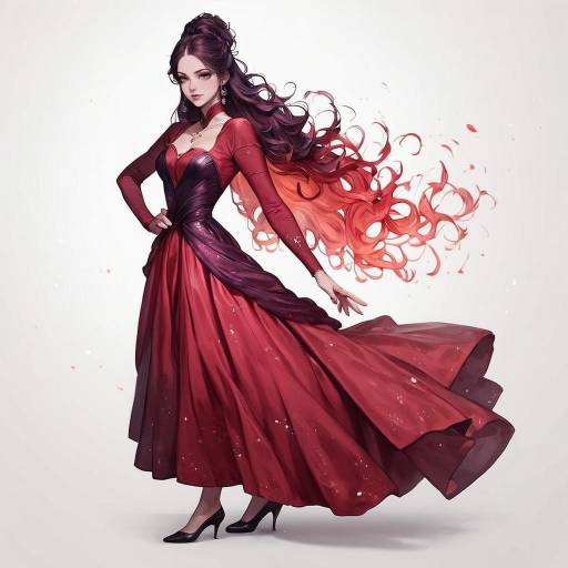 Elegant Woman in Dusty Rose Dress Elegant Woman in Dusty Rose Dress
