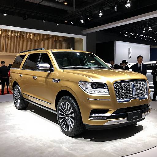 2017 Gold Lincoln Navigator at Auto Show