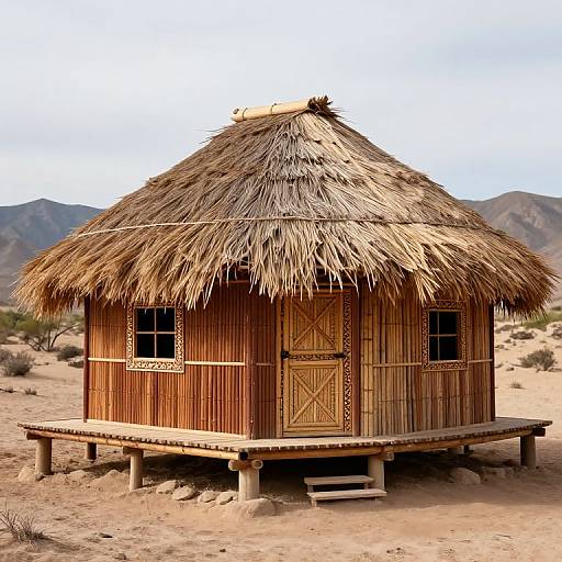 Yaqui Brush Hut on Baja Peninsula