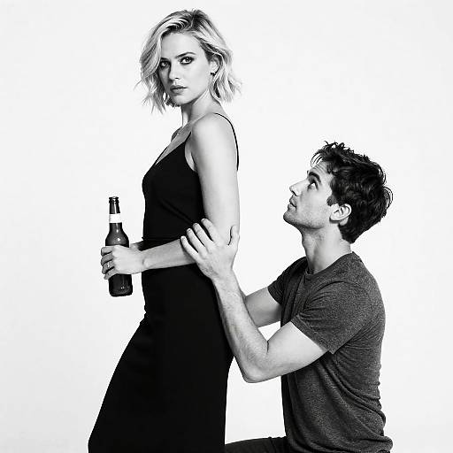 Intimate Black and White Portrait